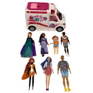 Mattel Playmates Girl Doll Ambulance Bundle 2015-2022